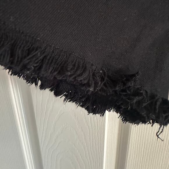 Guess Overdye Black 1981 Cutoff Denim Jean Shorts Raw Edge NWT 80s size 26 - Picture 5 of 16